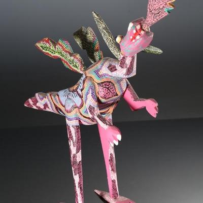 Large Pepe Santiago Dragon Mexican Folk Art Oaxaca Wood Carving	17.5x4x19.5in	196213
