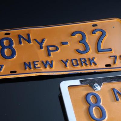 Lot of 3 Vintage NYP New York Press License Plates - 1979 and 1982	7 x 12.5 x 2 in	198025
