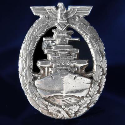 WWII German Infantry Assault Badge & High Seas Fleet War Badge	56.5mmx43mm	199101
