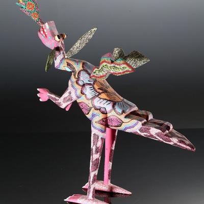 Large Pepe Santiago Dragon Mexican Folk Art Oaxaca Wood Carving	17.5x4x19.5in	196213
