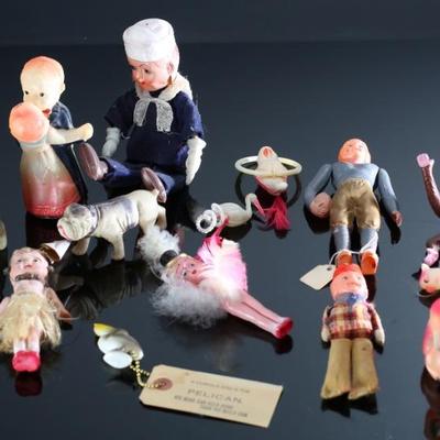 Lot of 14 Vintage Occupied Japan Celluloid Toys		196108
Lot of 14 Vintage Occupied Japan Celluloid Toys		196108
