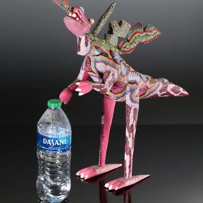 Large Pepe Santiago Dragon Mexican Folk Art Oaxaca Wood Carving	17.5x4x19.5in	196213
