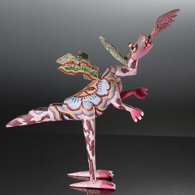 Large Pepe Santiago Dragon Mexican Folk Art Oaxaca Wood Carving	17.5x4x19.5in	196213
