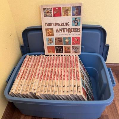 MRM144 Bin Of Vintage Reference Books About Antiques 