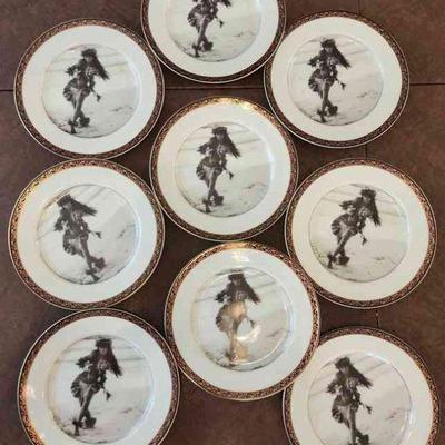 MRM210 - Mikasa 7.5" Hula Kahiko Plates (9)