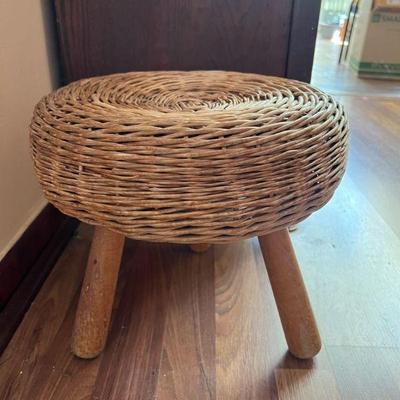 MRM119- Round Woven Rattan Planter Stool