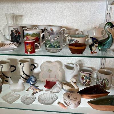 MRM101 Art Glass Birds, Ceramic Mugs, Figurines & More!