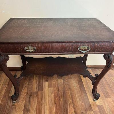 MRM220 Antique? Wooden Library Table