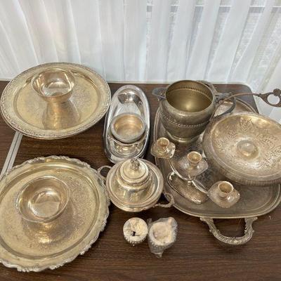 MRM175- Assorted Silver Plated Serveware