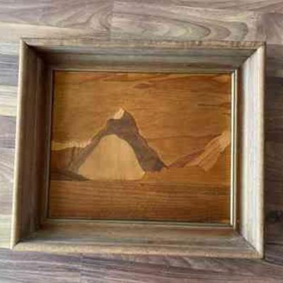 MRM202- Reclaimed Wooden Mountain Wall Art