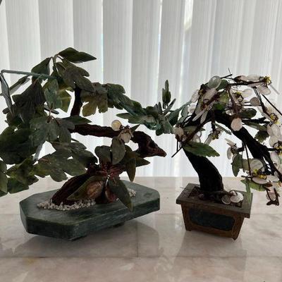 MRM149- Vintage Asian Stone Bonsai Decorative Tree