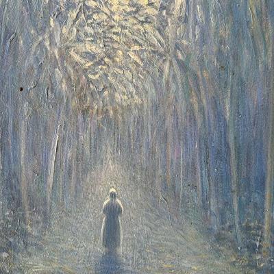 MRM215- Original Painting On Board Titled The Cathedral Of God & Nature