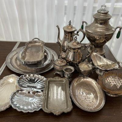 MRM179- Assorted Silver Plated & Silver Toned Serveware