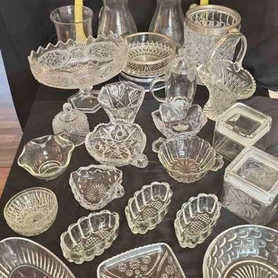 MRM120 - Vintage Clear Glassware