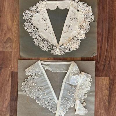 MRM004- (2) Antique Women's Lace Collars