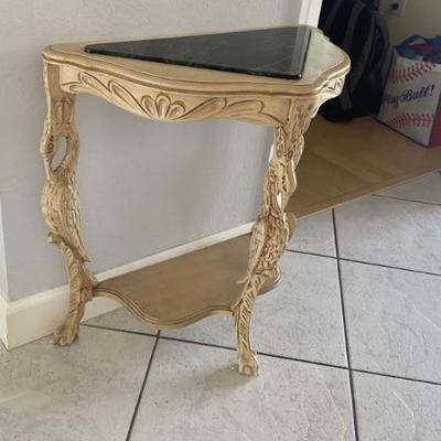 Antique Corner table 24" x 23 1/2" x 12 1/2"