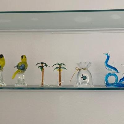 Colored glass Murano 