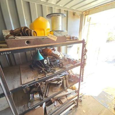#3522 â€¢ (5) Shelves with Tools and Miscellaneous Items
