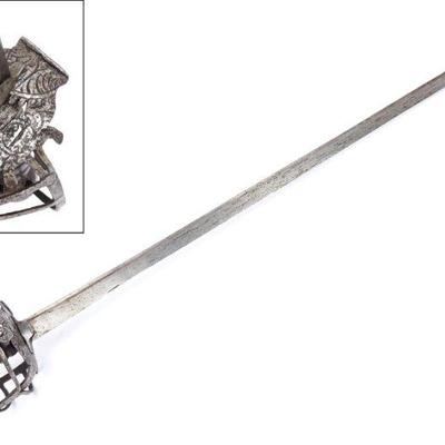 Fine 17th C. English Mortuary Sword