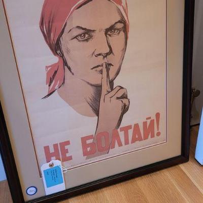 Vintage Soviet poster