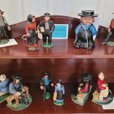 Amish cast iron figures