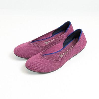 Rothys The Flat Round Toe Purple Women's Size 10.5
