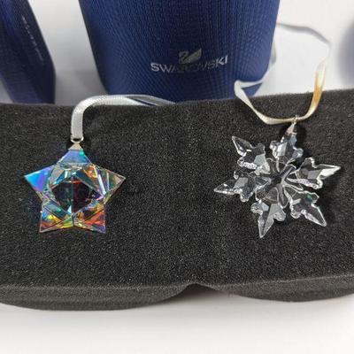 Swarovski Crystal Star & Snowflake Ornaments