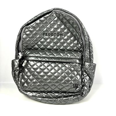 Oliver Thomas Large Peloton Backpack Metallic Silver, New With Tags