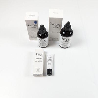 Philosophy When Hope Is Not Enough Facial Firming Serum, Plus Hope In A Tube Eye & Lip Firming Cream