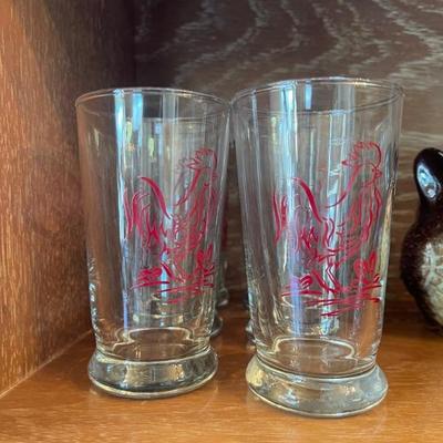 Rooster glasses 