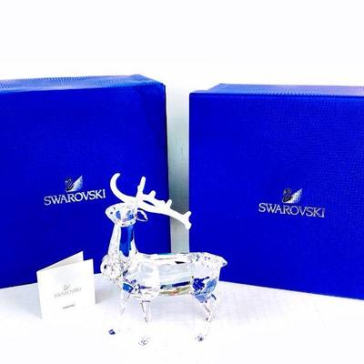 SHBR920 Swarovski Christmas Stag Figurine	#5155699-P Swarovski FO Crystal Stag. Â Made in Austria
