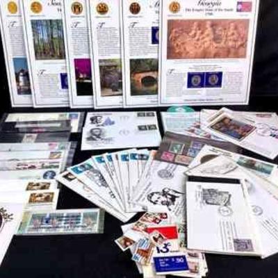SHBR960 US & Canadian Stamps	2 - America's Historic Sites Stamp booklets. Â US State quarters & flags. Â WA state Centenial stamps & more.
