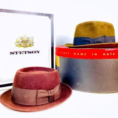 BIHY738 Men's Vintage Fashionable Hats	Vintage Adam 5th Avenue men's hat in original box with possible leather sweatband. Â Circa 1950s...
