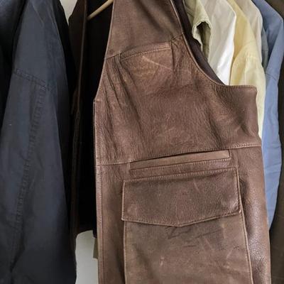 Leather carry vest 