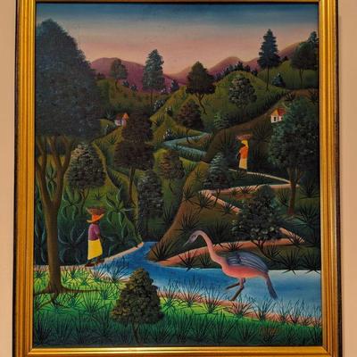 Joseph Jean-Gilles Painting 22.5x26.5  $600