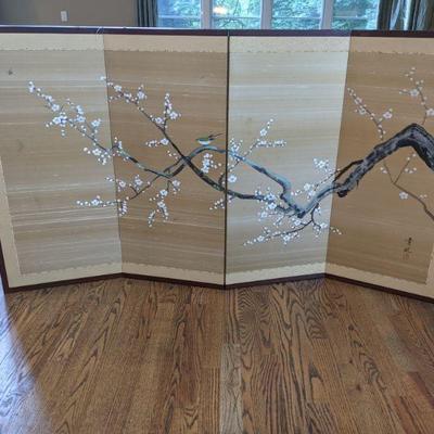 Vintage Chinese 4-Panel Screen  $350