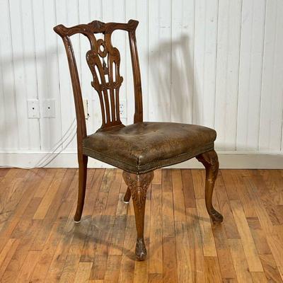 PHILADELPHIA CHIPPENDALE STYLE SIDE CHAIR | 19th / 20th C 