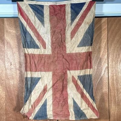 VINTAGE BRITISH UNION JACK FLAG | Old Distressed British  Union Jack Flag.