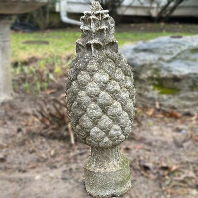 CEMENT PINEAPPLE FINIAL | h. 21 in