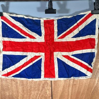 VINTAGE UNION JACK FLAG | Pure Linen British Flag, Souvenir Union Jack by Richard Douglas