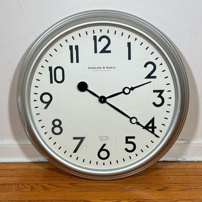 STERLING AND NOBLE OVERSIZED CLOCK | BATTERY OPERATED