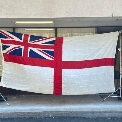BRITISH ROYAL NAVY WHITE ENSIGN FLAG | Large British naval flag, White Ensign HMS #1