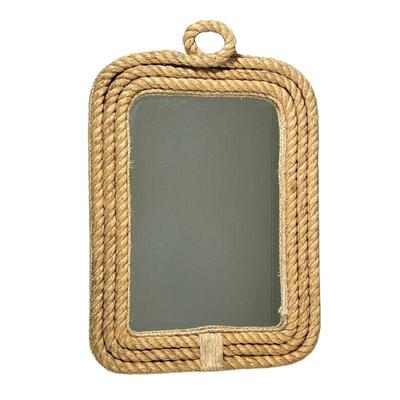 ROPE WALL MIRROR | Twoâ€™s Company rope framed wall mirror