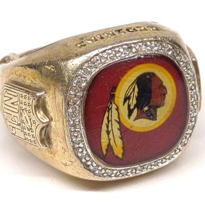 Washington Redskins Sterling Silver Ring