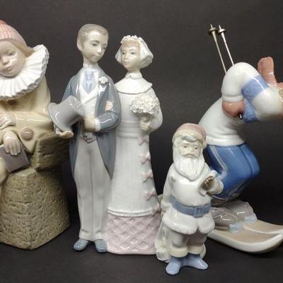 4 Lladro Porcelain Figures (#5842,4970,4808,5203)
