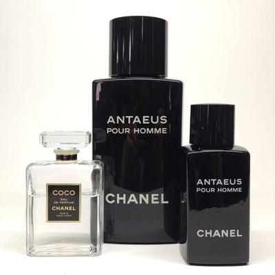 3 Large Chanel Factice Perfume Bottles