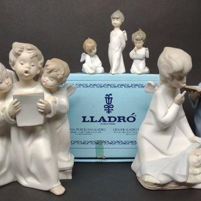 6 Lladro Angel Figures (#4635, 5724, 4542, 1604)
