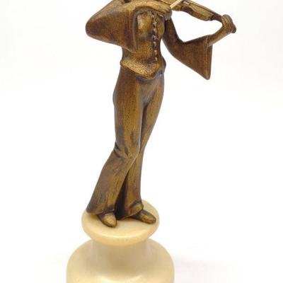 Art Deco Revival Violinist Figure