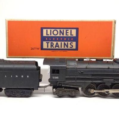 Lionel Train Engine #736 w/ #2671WX Tender