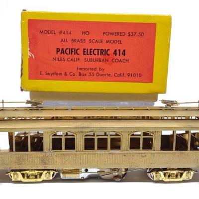 Suydam Brass Train #414 Pacific Electric w/ Box